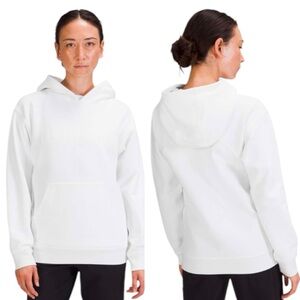 NWT LULULEMON All Yours Wordmark Logo Graphic White Hoodie Sweatshirt Size 2